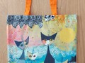 Rosina Wachtmeister Katzen Einkaufstasche shopping bag "Merleto Sole"