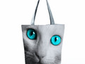 Schultertasche Katze mit blauen Augen