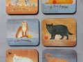 6 Untersetzer JASON mit 6 verschiedenen Katzen