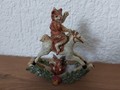 Katze auf Schaukelpferd zum aufhängen