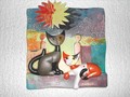 Porzellanbild 2008 Rosina Wachtmeister "In Front of her Estate"