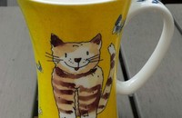 Grosse Tasse mit Katze