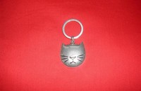 Schlüsselanhänger Katzenkopf NOIR / CLAIR 