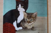 Blechschild Cats and Kittens