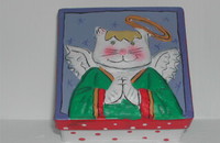 Kleine Schachtel aus Karton Katze ANGEL