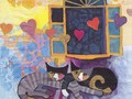 Rosina Wachtmeister Servietten "Flying hearts"