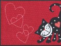 Fussmatte Türvorleger Katzen waschbar Romeo in Love