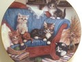 Sammelteller Katzen "Auf dem Sofa"