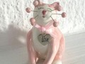 WhimsiClay Katze Love Liebe