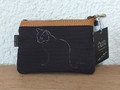 Flache kleine Tasche QUIBE "Schwarze Katze" 