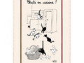 Küchentuch Albert Dubout Katzen in der Küche