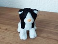 Kleine Plüschkatze schwarz-weiss
