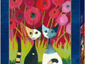 Rosina Wachtmeister Katzen HEYE Puzzle 1000 Poppy Canopy