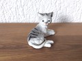 Kleine graue Katze vintage 29