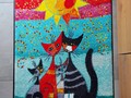 Rosina Wachtmeister Katzen Teppich Momenti di felicita