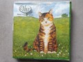 Servietten Katzen im Frühling