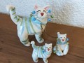WhimsiClay Katzenfamilie BLANCA