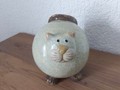 Dicke Katze aus Ton