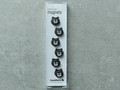 6 kleine Katzenkopf Magnete