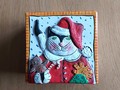 Schachtel aus Karton Katze SANTA CLAUS