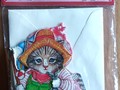 6 Geschenk-Klappkarten Kitty Cucumber Katzen