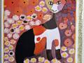 Rosina Wachtmeister Katzen Klappkarte Blumenwiese