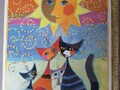 Rosina Wachtmeister Katzen Klappkarte Momenti di felicità