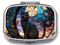 Pillendose schwarze Katze