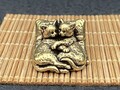 Miniatur Katzenpaar schlafend