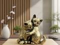 Miniatur Katzenpaar verliebt