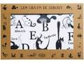 Set mit 4 Dubout Katzen Tischsets Alphabet