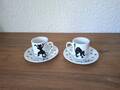 2 Espressotassen un chat des chats