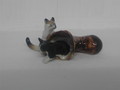 Miniatur 2 Katzen mit Stiefel
