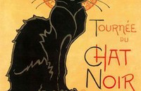 Brillenputztuch "Tournée du chat noir" von Steinlen
