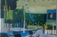 Rosina Wachtmeister Klappkarte Am Hafen