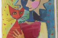 Rosina Wachtmeister Klappkarte Katze Rayon de soleil