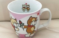 Tasse Nici rosa verliebte Katzen