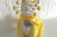 WhimsiClay Katze Joy Freude