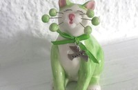 WhimsiClay Katze peace Frieden