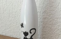Albert Dubout Trinkflasche Katze papillon / spirale 