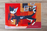 Rosina Wachtmeister Brillenputztuch Katze "Ivano with mouse"