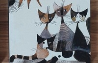 Rosina Wachtmeister Katzen Untersetzer "Cats Sepia"