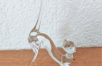 Katze aus Glas Schwanz in die Höhe