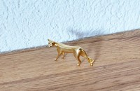 Kleine goldfarbige Katze Franklin Mint 16