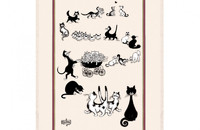 Küchentuch Albert Dubout Multi-Katzen