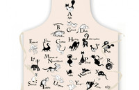Schürze Albert Dubout Katzen Alphabet