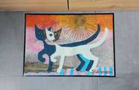 Rosina Wachtmeister Fussmatte Türvorleger Katzen "Camminata al mattino"