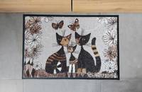 Rosina Wachtmeister Fussmatte Türvorleger Katzen "Gatti con fiori