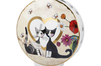 Rosina Wachtmeister Vase Katzen Innamorato