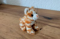 Kleine Plüschkatze rot getigert